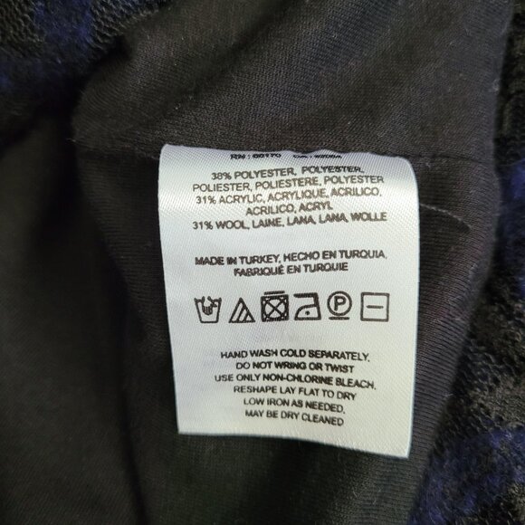 Anthropologie Moth Bomber Jacket Womens Small Blue and Black Lace Zip Up Pockets - Picture 11 of 11